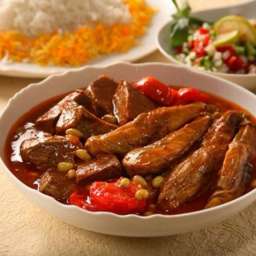 گوشت و بادمجون گوسفندی